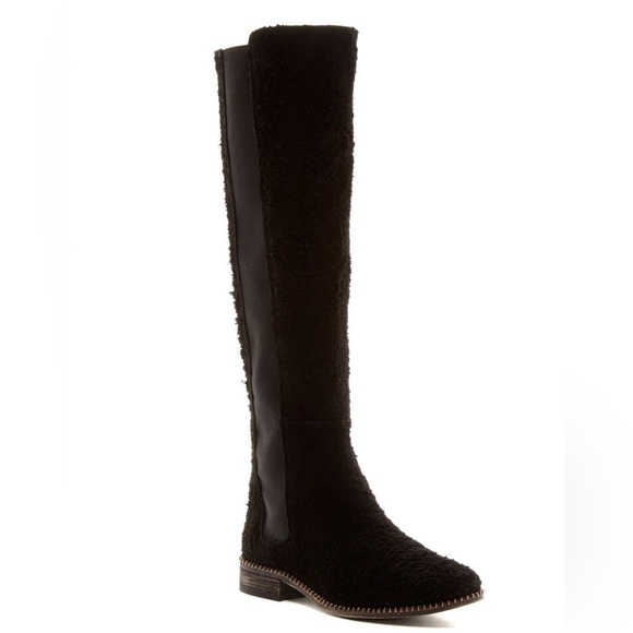 NWOB Free People Callow Black Knee High Boots - Picture 4 of 10